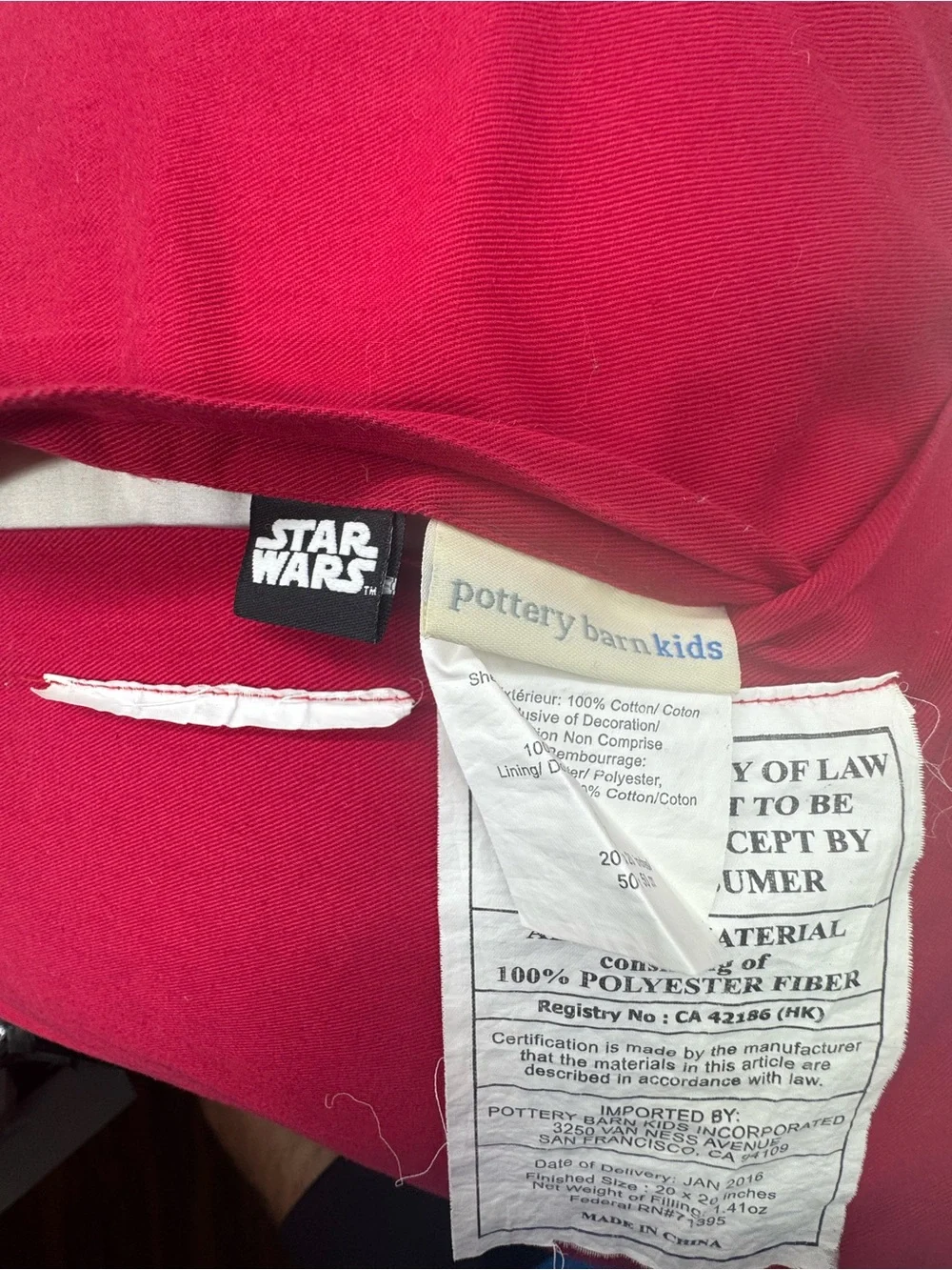 Pottery Barn Kids Star Wars Accent Pillow Sham with Pillow